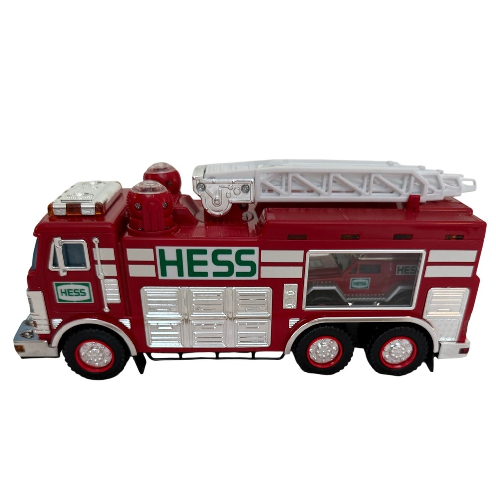 2005 Hess Emergency Truck with Rescue Vehicle Red White Toy Collectible Boxed